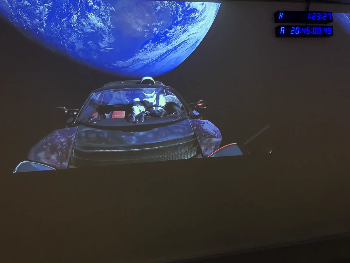 The real Starman launch